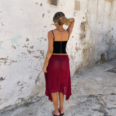 Solid Color Lace Sling Tops FL-JY25339MHO