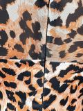 Mesh Leopard Print Long Sleeve Jumpsuit SHD-9575