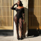 Long Sleeve Off Shoulder Lace Two Piece Pants Set GDSF-J25ST447