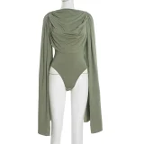Long Sleeve Solid Color Bodysuit GDSF-Q24BS670