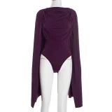 Long Sleeve Solid Color Bodysuit GDSF-Q24BS670