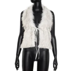 Sexy Furzzy Backless Sleeveless Tops GDSF-D25TP245