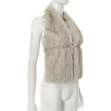 Sexy Furzzy Backless Sleeveless Tops GDSF-D25TP245