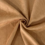 Plus Size Solid-Color Thickened Suede Two-Piece Pants Set BGN-BN318