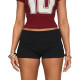 Solid Color Yoga Fitness Cuffed Shorts GWLS-202505
