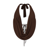 Deep V Neck Backless Sexy Tops GWLS-202408