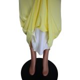 Sexy Sling Solid Color Backless Maxi Dress GWLS-202403