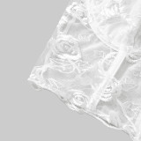 Patchwork 3D Floral Underwire Bandeau Tank Tops GOMN-M09434