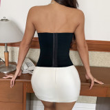 Wrap Chest Necktie Solid Color Tank Tops GOMN-70273