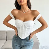 Mesh Patchwork Contrast Color Tank Top GOMN-71009