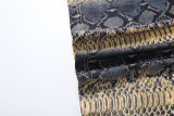 Snake Print Long Sleeve Maxi Dress GZJQ-K25D88478