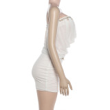 Solid Color Tube Tops Vest Two Piece Skirts Set GZJQ-K25S89033