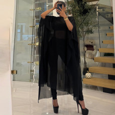 See Through Mesh Smock+Vest+Pant Three Piece Set GZJQ-K25S89478