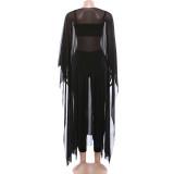 See Through Mesh Smock+Vest+Pant Three Piece Set GZJQ-K25S89478
