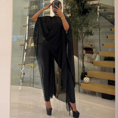 See Through Mesh Smock+Vest+Pant Three Piece Set GZJQ-K25S89478