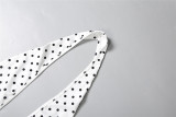 Polka Dots Print Halterneck Backless Romper GZJQ-K25Q88640