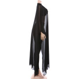 See Through Mesh Smock+Vest+Pant Three Piece Set GZJQ-K25S89478