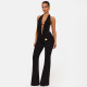 Halterneck Backless Tops Micro Flare Pants 2 Piece Set GDSF-D25ST556