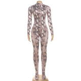 Fashion Print Long Sleeve Jumpsuit XEF-K25Q82561