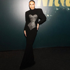 Long Sleeve Sequin Maxi Dress XEF-K25D89304