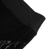 Lace See Through Casual Pants MXBF-J25PT457
