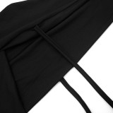 Halterneck Backless Tops Micro Flare Pants 2 Piece Set GDSF-D25ST556