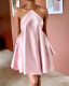 Halterneck Tie Up Backless Mini Dress XHXF-477