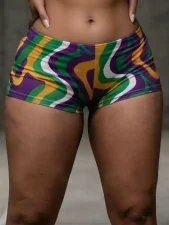 Fashion Print Tight Pants GFCF-1440