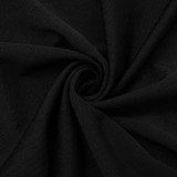 Shawl Collar Tops Pleated Skirt 2 Piece Set GDSF-C25ST414