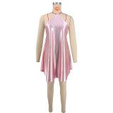 Halterneck Tie Up Backless Mini Dress XHXF-477