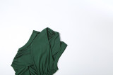 Sexy Wrap Chest Hollow Out Fishtail Dress GSLF-K25D85449