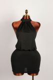 Sleeveless Off Shoulder Backless Mini Dress GXIY-K25L767