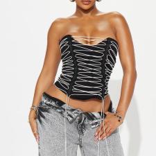 Sexy Wrap Chest Bandage Tank Top GOMN-71392