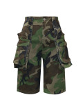 Camouflage Print Multi-pockets Casual Pants SH-391454