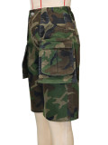 Camouflage Print Multi-pockets Casual Pants SH-391454