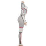 Long Sleeve Print Sport Two Piece Pants Set GSLF-K25S85079