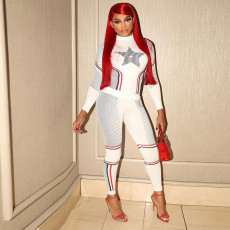 Long Sleeve Print Sport Two Piece Pants Set GSLF-K25S85079