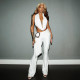 Solid Color Tight Sleeveless Two Piece Pants Set GDSF-J25ST472