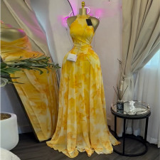 Printed Sleeveless Slim Maxi Dress GMSF-9608
