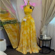 Printed Sleeveless Slim Maxi Dress GMSF-9608