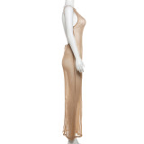 Sleeveless Backless Split Maxi Dress GYME-K24D48425