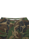 Camouflage Print Multi-pockets Casual Pants SH-391454