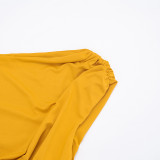 Solid Color Sleeveless Tie Up Midi Dress GSZM-D25DS565