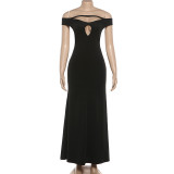 Sexy Hollow Out Backless Maxi Dress GYME-K25D89996