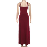 Sexy Sling Hollow Out Backless Maxi Dress GYME-K25D87473