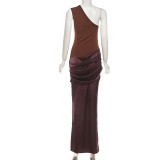 Single Shoulder Backless Sleeveless Maxi Dress GYME-K25D87839