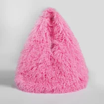 Plush High-Capacity Faux Sheepskin Triangle Shoulder Bag HBRS-5123