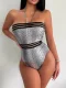 Halterneck Tie Up One Piece Swimsuit DYSC-DY23A567YYB040413