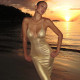 Halterneck V Neck Butterfly Maxi Dress GYME-K25D89288