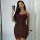 V Neck Backless Sling Mini Dress GYME-K25D88260